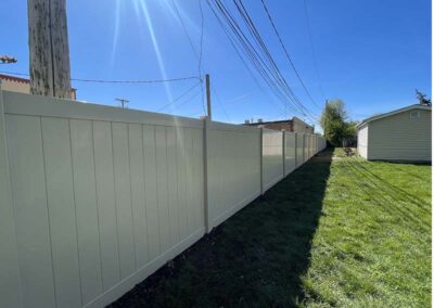 a white fence